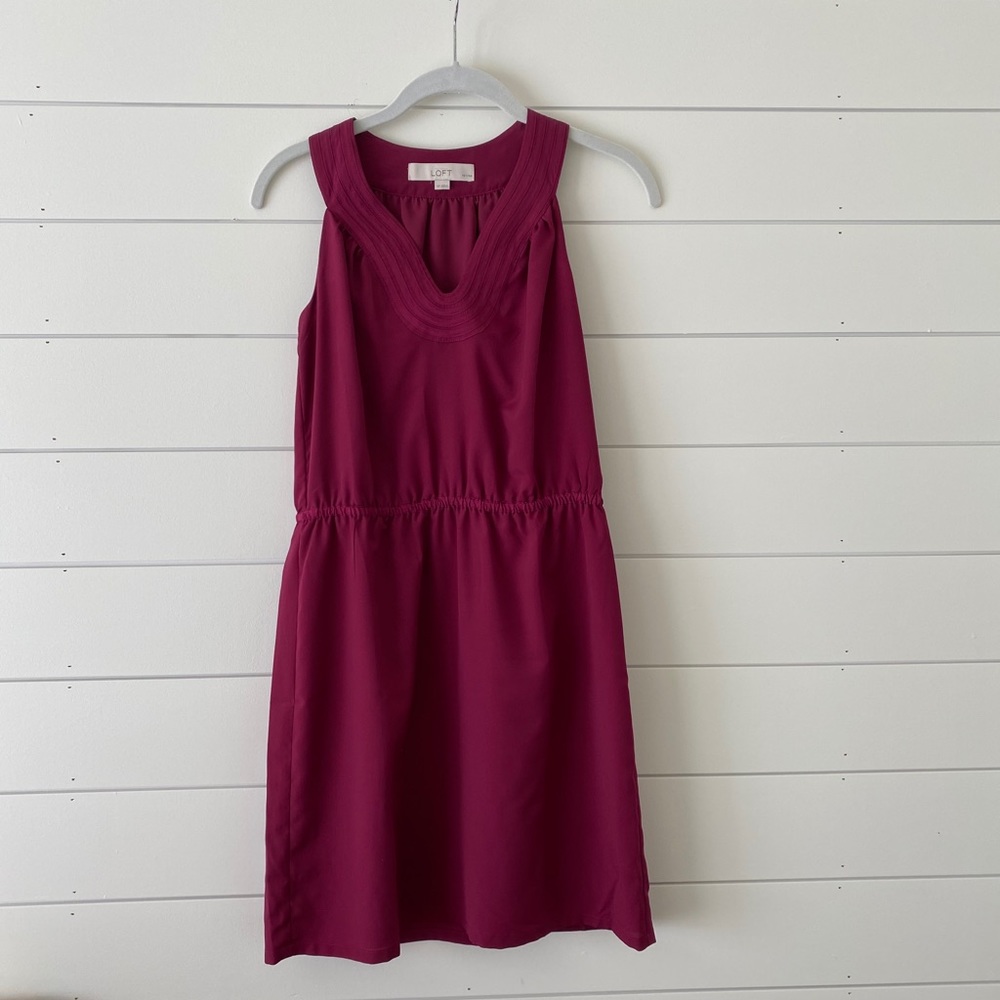Loft defined waist petite dress